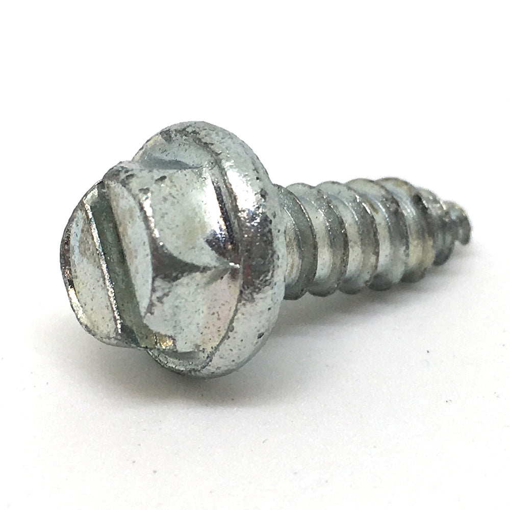 #12-14 x 3/4 Inch Slotted Hex Washer Head Crimptite Sheet Metal Screw (Sms) Zinc - Clearance