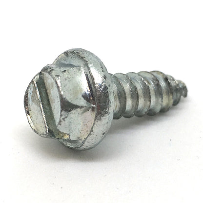 #8-18 x 1/2 Inch Slotted Hex Washer Head Crimptite Sheet Metal Screw (Sms) Zinc - Clearance