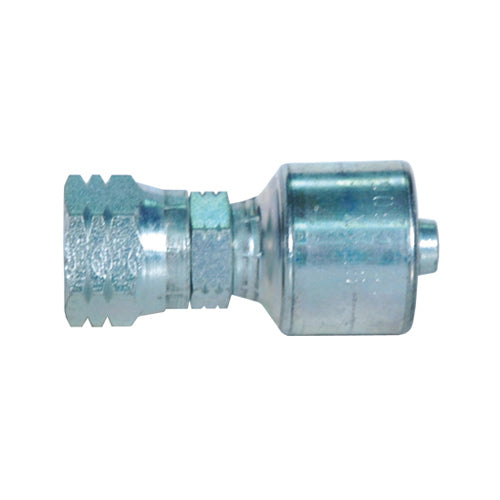 3/8 Inch Female Komatsu Style Japanese Metric Swivel Tuffcoat Lead Free MegaCrimp Coupling