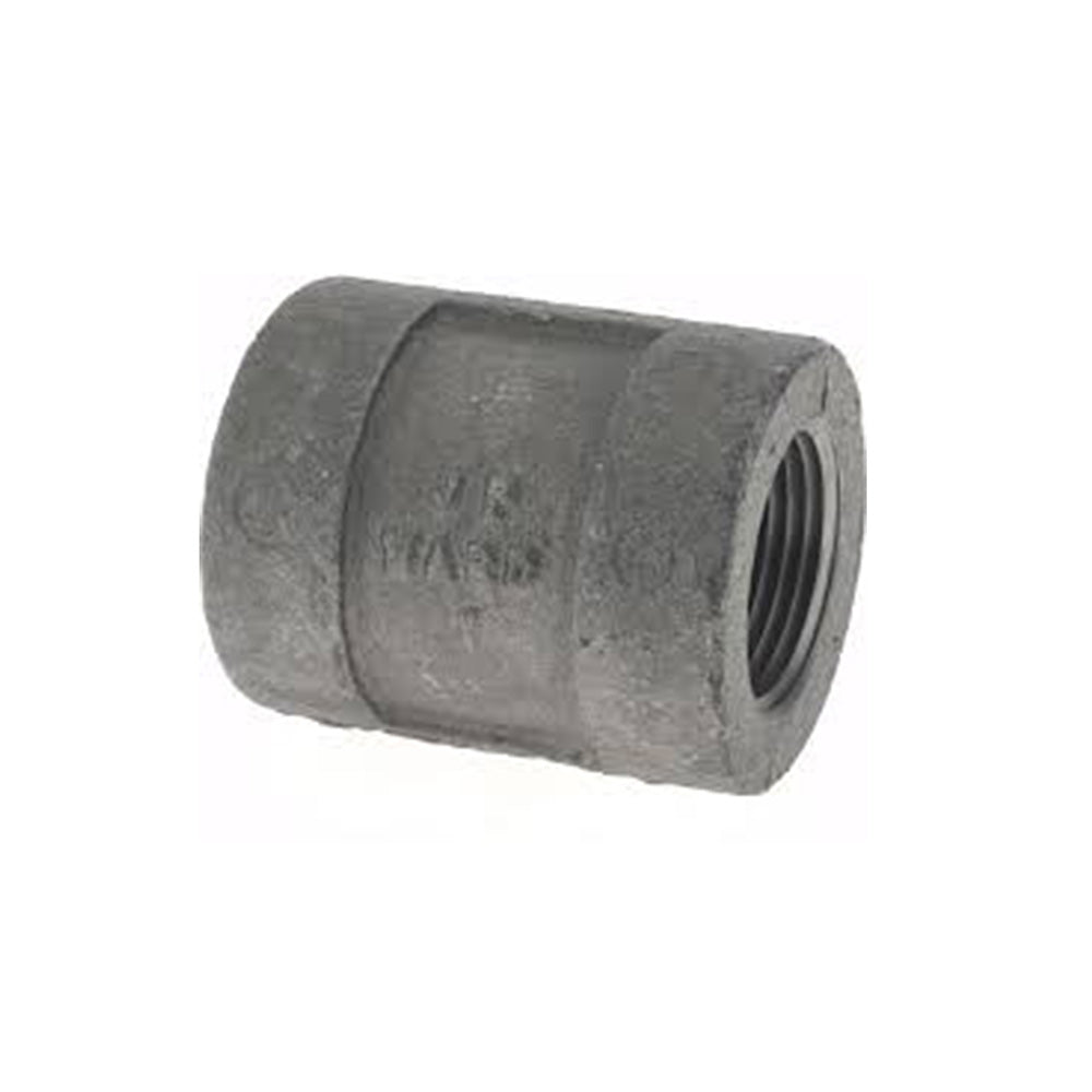 3/4 Inch Sch 80 Fnpt Black Malleable Iron Pipe Coupling