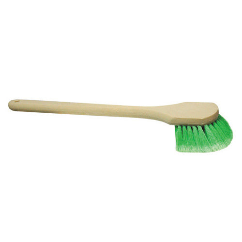 20 Inch Tan/Green Polystyrene Straight Head Professional Body Brush