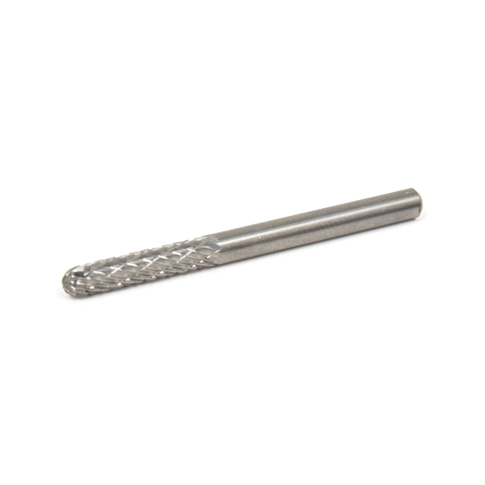 1/8 Inch Cylindrical Ball Nose 1/8 Inch Shank Sc-42 Miniature Solid Carbide Bur