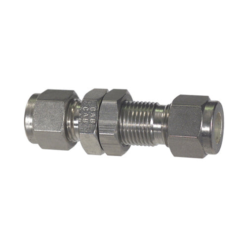1/2 Inch Compression Tube T316 Stainless Steel Straight B-Lok Bulkhead Union
