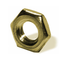 5/16-18 Coarse Brass Hex Jam Nut