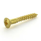 #8 x 1-1/4 Inch Plain Brass Phillips Oval Head Wood Screw