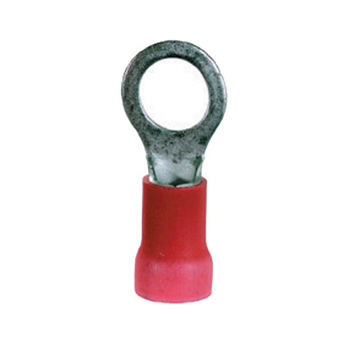 8 Gauge Terminal 3/8" Stud Pvc Insulated Red