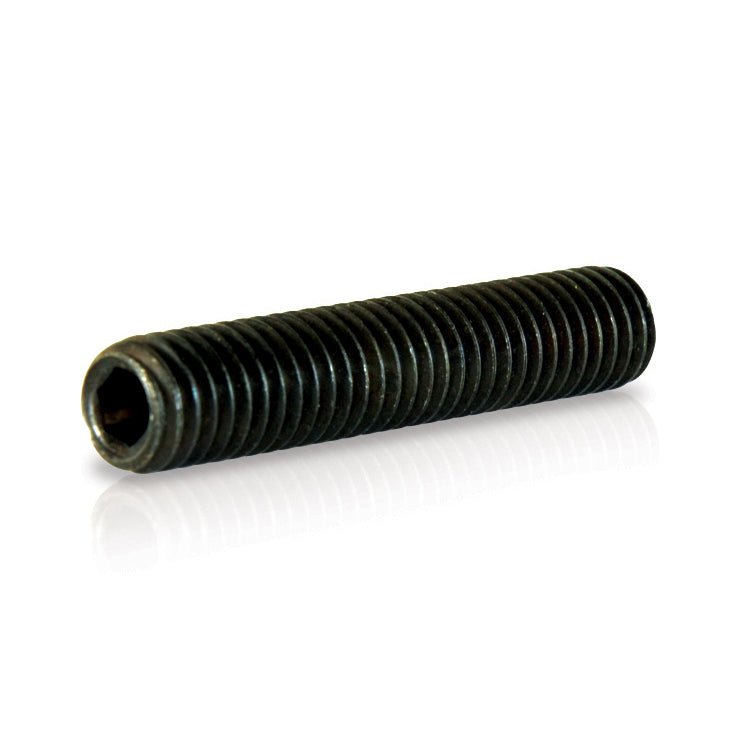 3/8-16 x 1-1/2 Inch Coarse Black Oxide Alloy Steel Knurled Cup Point Socket Head Set Screw