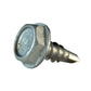 #6 x 3/8 Inch Plain 410 Stainless Steel #2 Point Indented Hex Washer Head Self-Drilling Tek Screw