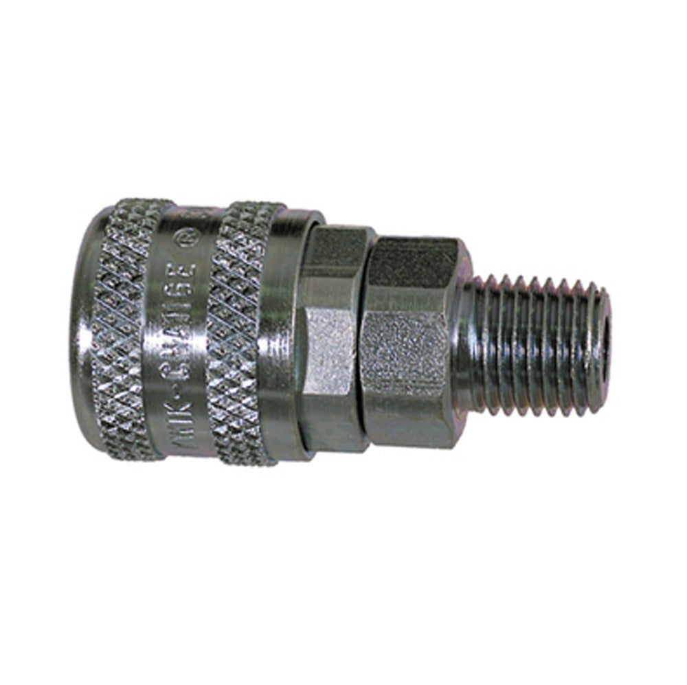 1/4 Inch Basic Size Aro Style Interchange Coupler Male 1/4 Inch Npt