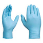Ammex Large 5 Mil Palm 6 Mil Fingertip Blue Textured Nitrile Powder Free GloveworksÂ® Premium Industrial Glove - 100 Per Box
