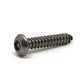 #8 x 1-1/2 Inch Stainless Steel Hex Pin Button Head Tamper Resistant Sheet Metal Screw