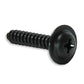 #10 x 1/2 Inch Black Phosphate Type Ab Phillips Flat Top Washer Head Tapping Screw