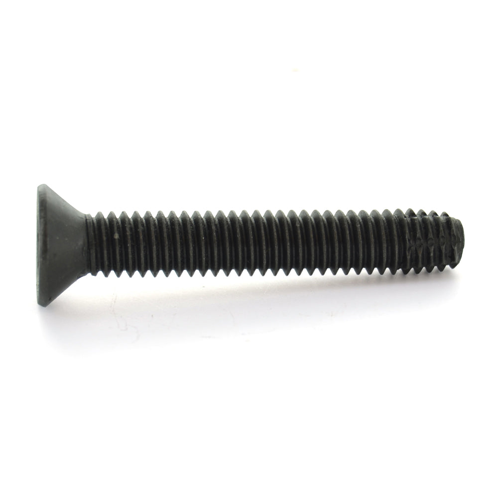 1/4-20 x 1-1/4 Inch Coarse Black Phosphate & Oil Alloy Steel 6-Lobe Flat Head Floor Board Thread Cutting Screw