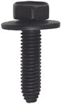 M6 x 1 x 25 mm Coarse Black Steel Ca Point Indented Hex Head Body Bolt With Free Spinning Washer