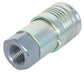 3/8 Inch Body X 3/8 Inch Female Pipe HT Series Flush Face Steel Hydraulic Service Coupler - ISO 16028 Interchange
