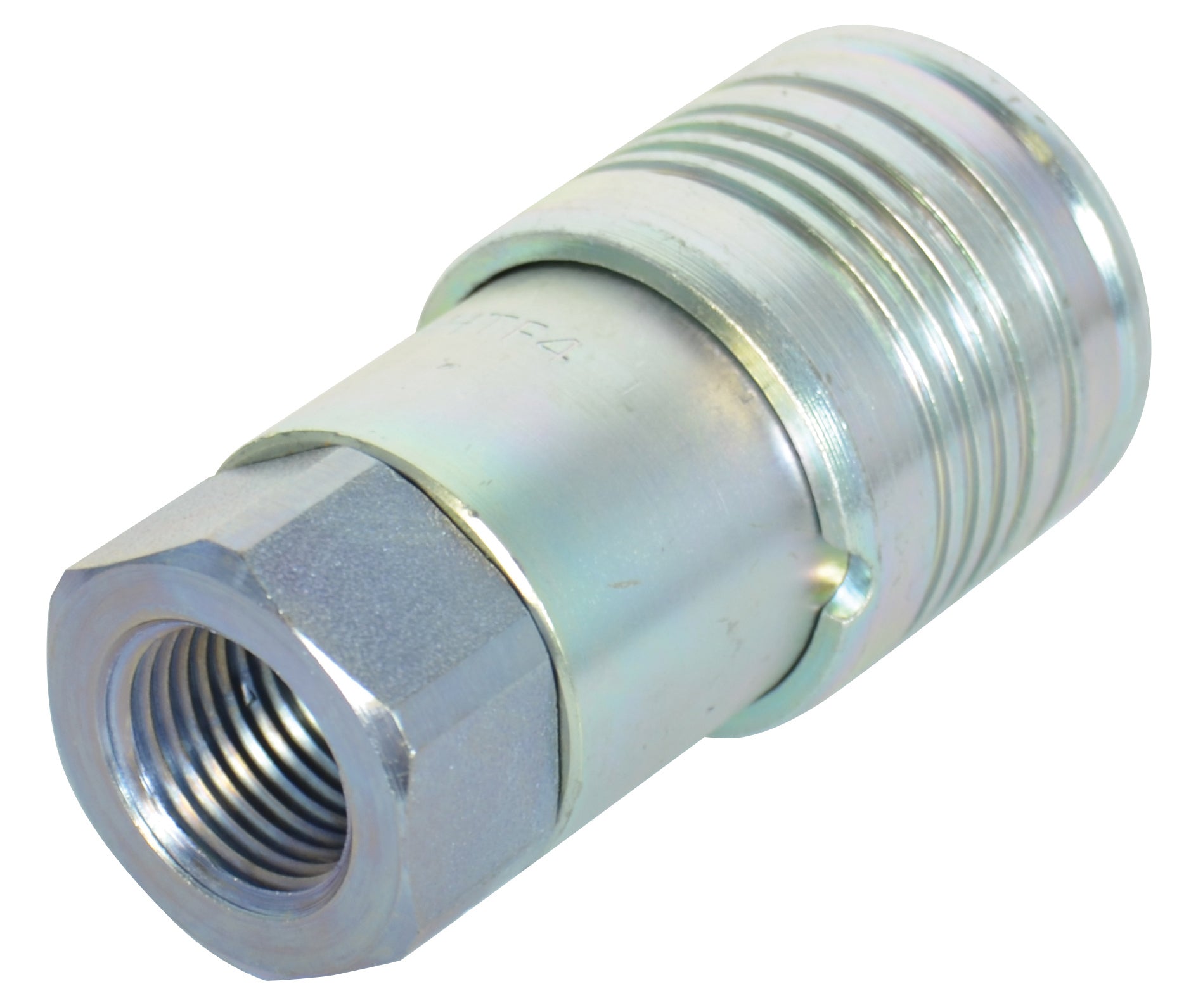 1/4 Inch Body X 1/4 Inch Female Pipe HT Series Flush Face Steel Hydraulic Service Coupler - ISO 16028 Interchange