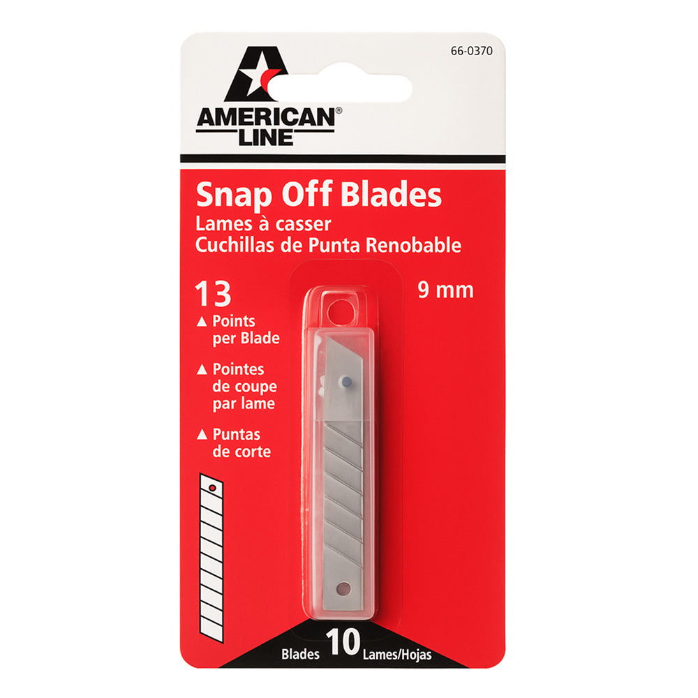 9Mm Snap-Off Blade - 10 Per Pack