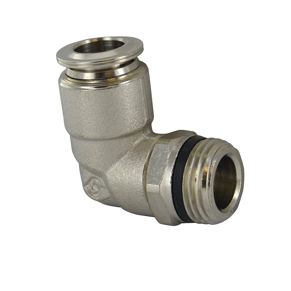 3/8 Inch Tube x 3/8 Inch Pipe Male Swivel Elbow - Universal Thread