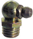 M10 x 1.50 Zinc Yellow Steel 90 Degree Euro Hydraulic Grease Fitting