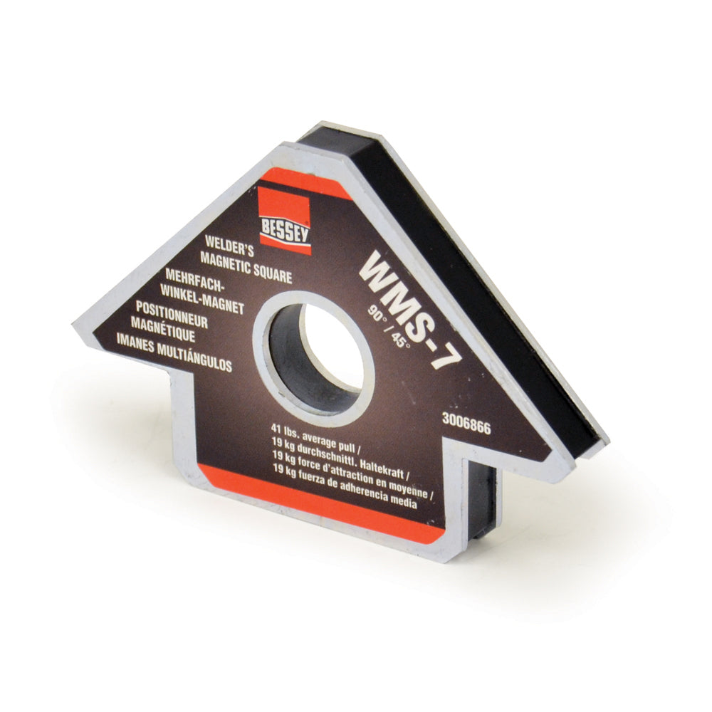 4 Inch x 2-1/2 Inch x 9/16 Inch Welding Magnet Arrow Square 41 Lbs