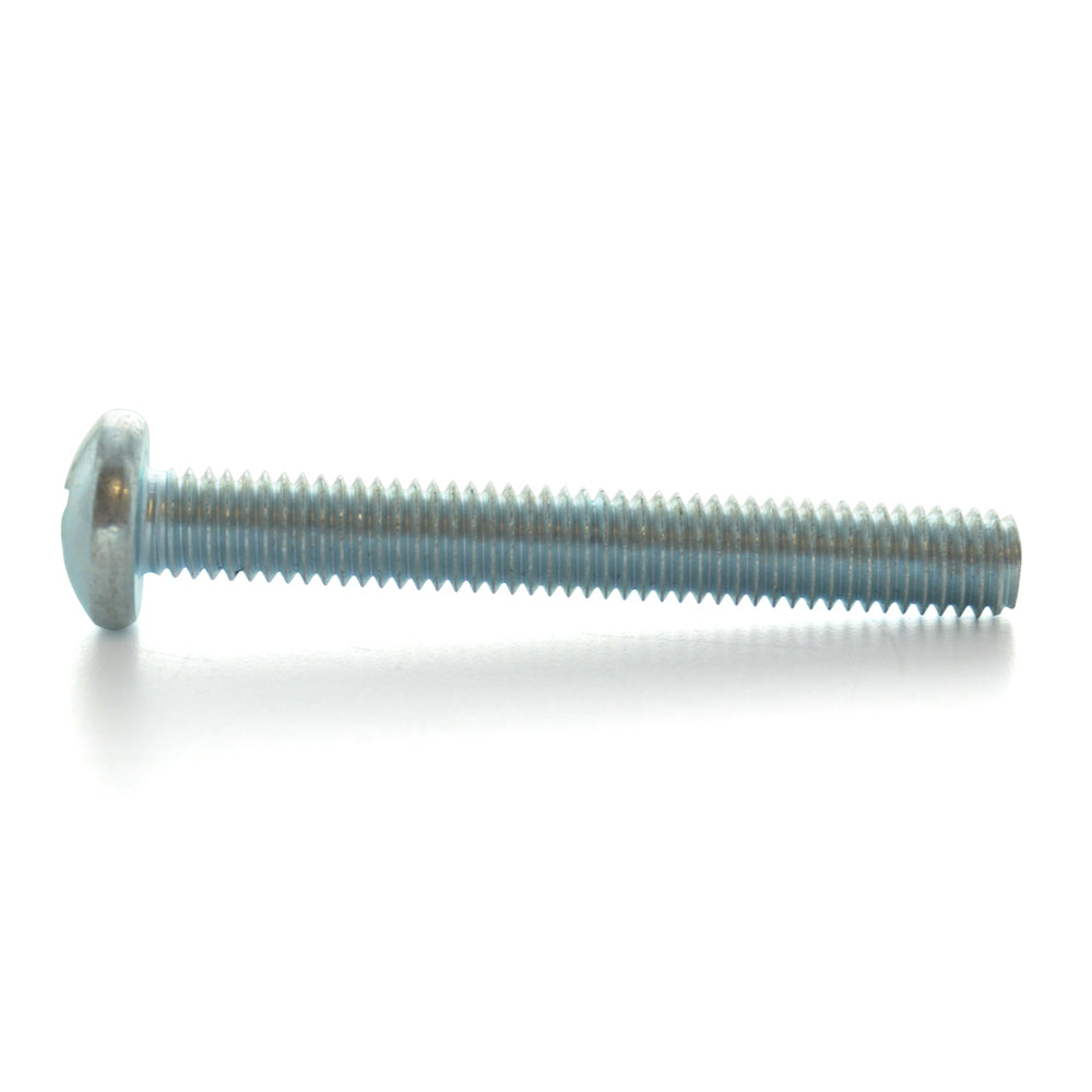 #10-32 x 3/4 Inch Fine Zinc Plated Steel #2 Phillips Drive Pan Head Machine Screw