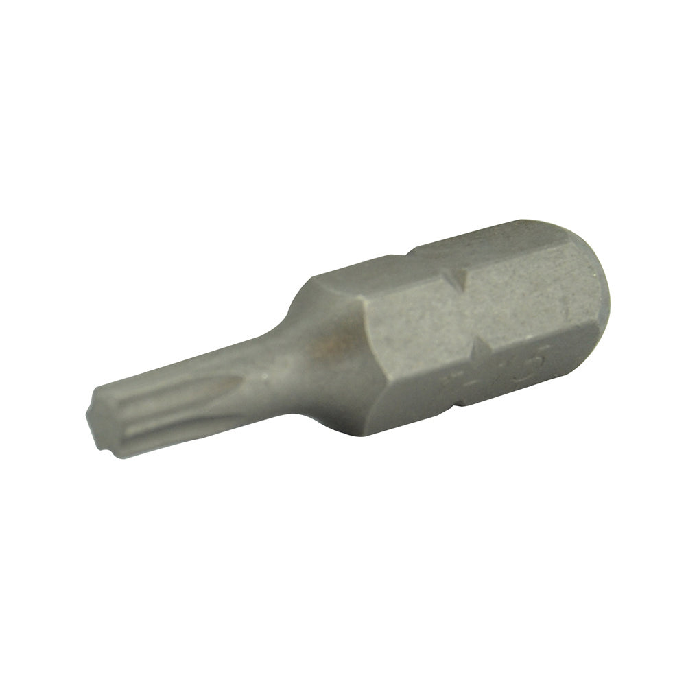 T15 TorxÂ® Drive 1/4 Inch Hex Shank 1 Inch Length Steel Insert Bit