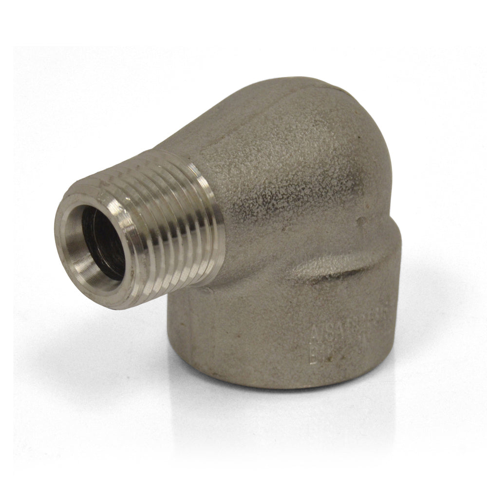 1/4" Schedule 80 316 Stainless Steel Heavy Duty 90 Degree Street Elbow