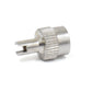 Screwdriver Type Tire Valve Stem Cap Nickel Plated Brass