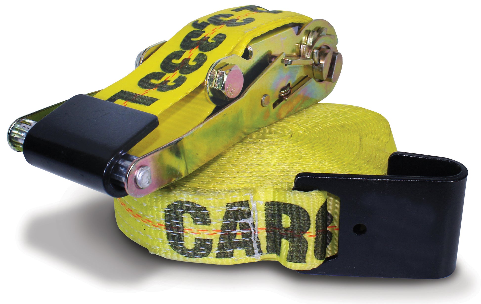 30 ft Heavy Duty Ratchet Strap With 2 Inch Flat Hook and Protector Clip