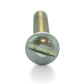 1/4-20 x 3 Inch Coarse Zinc Plated Steel Slotted Drive Round Head Machine Screw