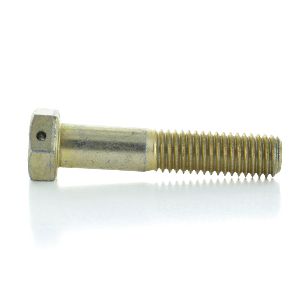 3/8-16X1-1/4 Grade 8 Hex Cap Screw Zinc Yellow Hole Through Head - Clearance
