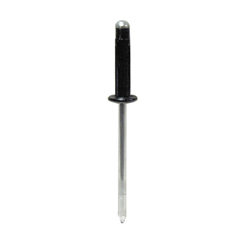 5/32 Inch 3/64 - 9/32 Inch Grip Black Aluminum Bumper Rivet