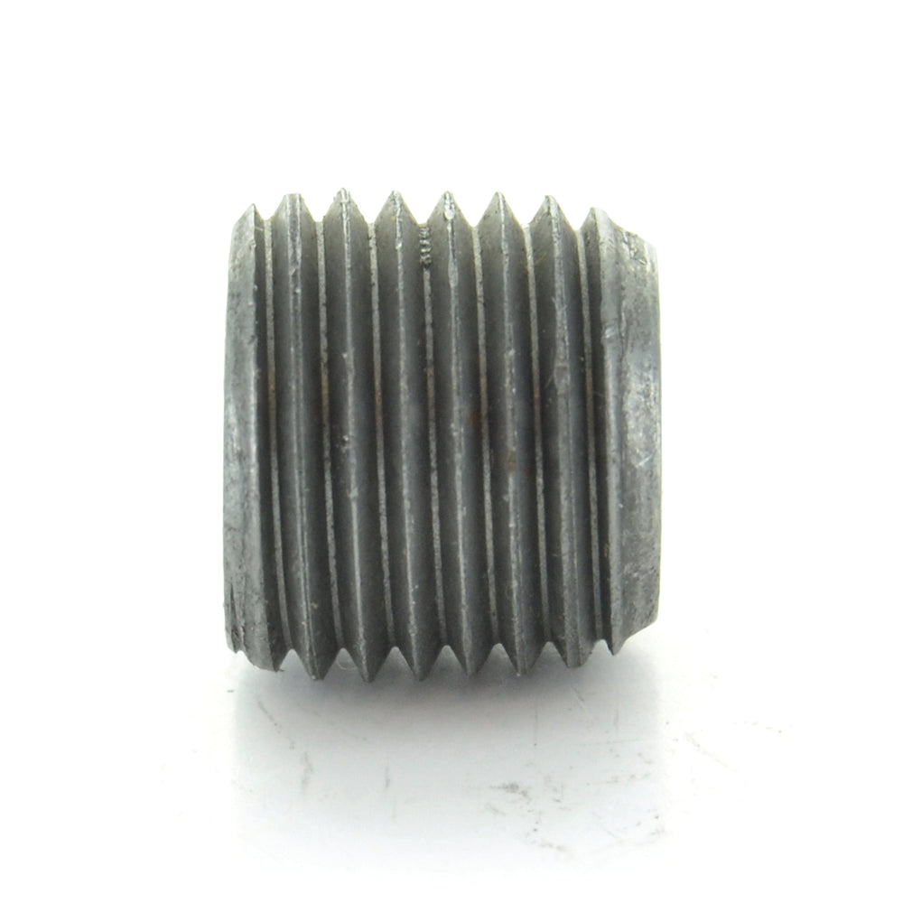 1" Schedule 40 Male NPT Black Malleable Iron Hex Head Pipe Plug