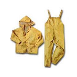 3X-Large Yellow Pvc/Polyester 3 Piece Rainsuit