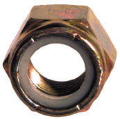 3/8-24 Fine Yellow Zinc Grade 8 (Ne) Nylon Insert Lock Nut