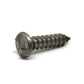 #14 x 3/4 Inch Stainless Steel One-Way Round Head Sheet Metal Screw