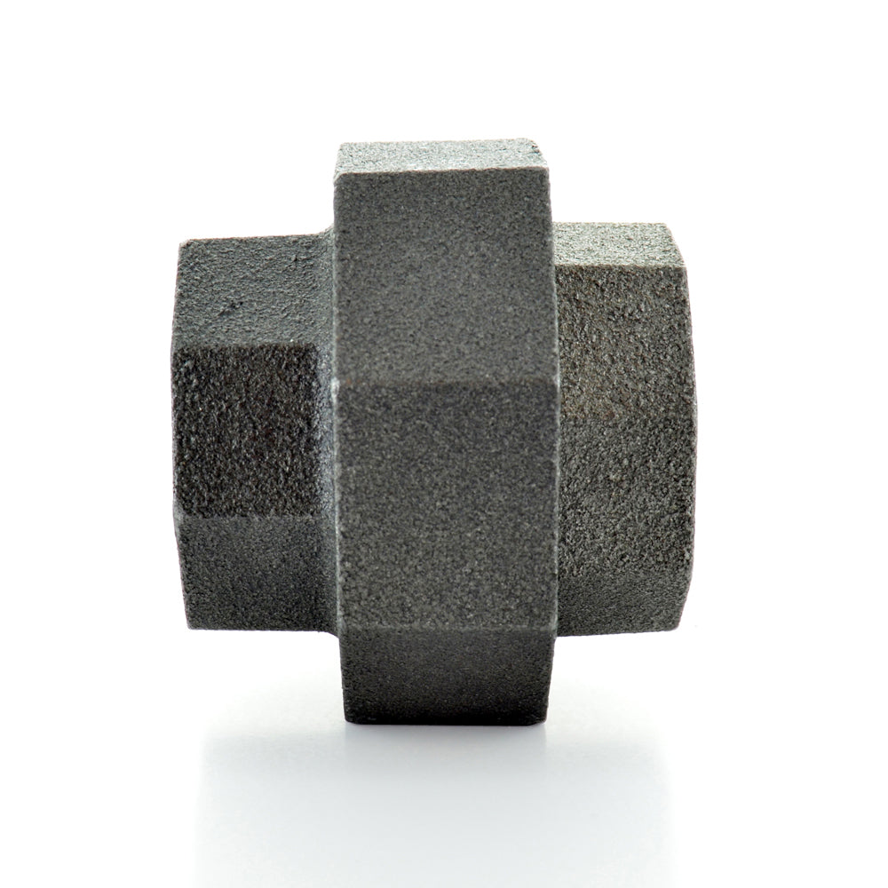 1/2" Schedule 40 Female NPT Black Welded Malleable Iron Ground Joint Union USA