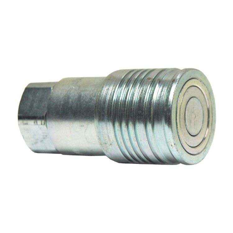 1/4 Inch Body X 1/4 Inch Female Pipe HT Series Flush Face Steel Hydraulic Service Coupler - ISO 16028 Interchange