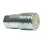 1/4 Inch Body X 1/4 Inch Female Pipe HT Series Flush Face Steel Hydraulic Service Coupler - ISO 16028 Interchange