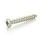 #8 x 1-1/4 Inch Plain 18-8 (A2) Stainless Steel Oval Head Type-Ab Self-Tapping Sheet Metal Screw