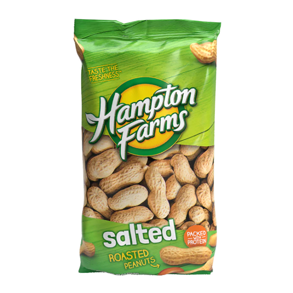Hampton Farms Salted In-Shelled Peanuts- 10 oz.Net Wt