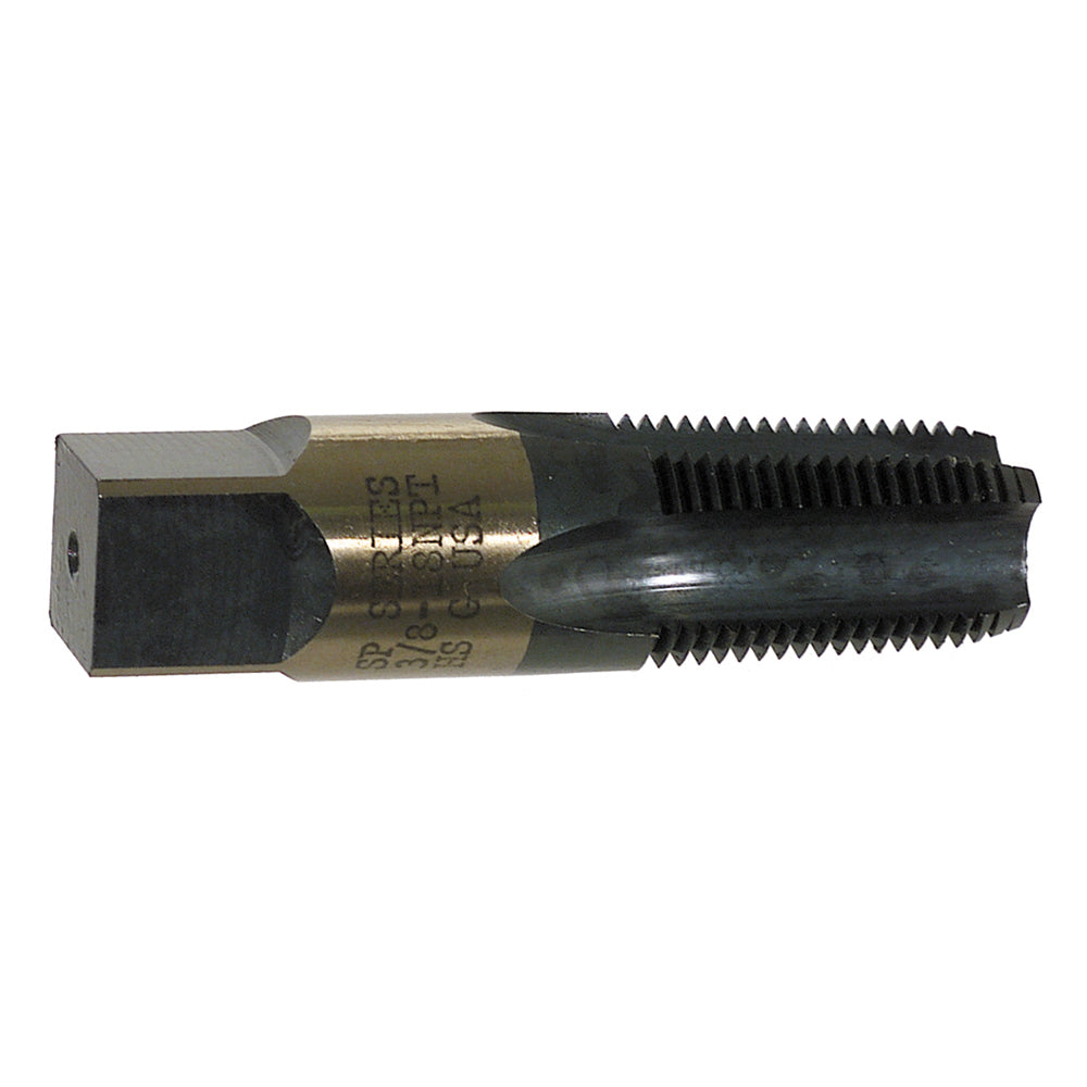 3/8-18 Npt 4-Flute Bright High Speed Steel Series 2900 Round Shank Square End Pipe Tap