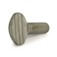 #10-24 x 1/2 Inch Coarse Zinc Plated Steel Thumb Screw