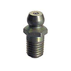 1/4-28 Zinc Yellow Steel Straight Long Shank Heritage Hydraulic Grease Fitting