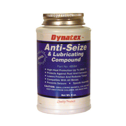 Dynatex Nickel Anti-Seize - Net Contents 8 oz - Brush Top