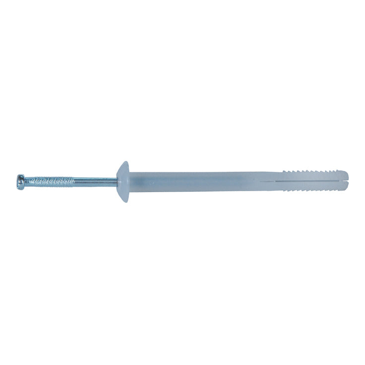 1/4 Inch x 3 Inch Translucent White Rigid Nylon Nail In Anchor