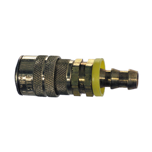1/4 Inch Basic Size Push-On and Lock Industrial Interchange Plug 3/8 Inch Hose Barb