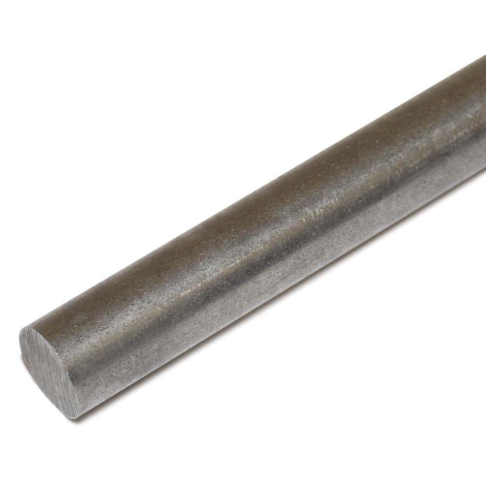3/8 Inch x 3 ft Plain Carbon Steel Round Bar Stock Rod