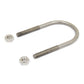 1/2-13 x 4 Inch x 5-1/2 Inch 304 Stainless Steel U-Bolt With 2 Nuts