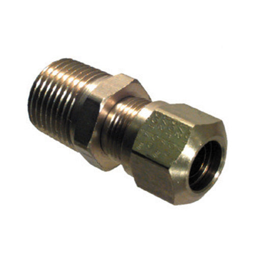 3/8 Tube x 1/8 Inch Brass Male Connector D.O.T. Air Brake Fitting